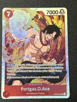 Portgas.D.Ace OP02-013 SR - Super Rare - Paramount War One Piece Card Game - Image 1