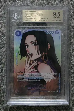 One Piece TCG OP01-078 Boa Hancock SP BGS 9.5 ENG Kingdoms Of Intrigue OP04 - Image 1
