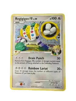 Regigigas FB 9/147 Supreme Victors Holo Rare Pokemon Card 2009 Basic HP 100 - Image 1