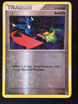 Switch - 128/138 Secret Wonders Reverse Holo Trainer Pokemon Card HP - Image 1