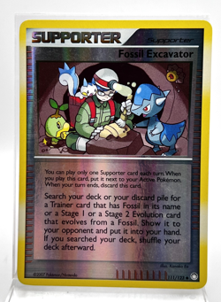 Fossil Excavator 111/123 Reverse Holo Mysterious Treasures Pokemon Card LP/MP - Image 1