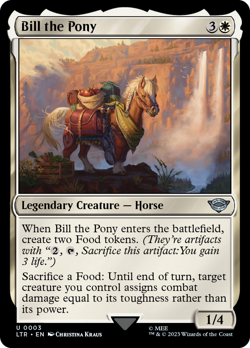 Bill the Pony FOIL LOTR: Tales of Middle-earth NM CARD ABUGames - Image 1