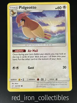 Pidgeotto 123/181 Common Team Up Sun & Moon Pokemon Card 2019 - Image 1