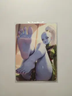 Vados Dragon Ball super Custom Glow In The Dark Waifu Card Feet Fan Art 4 - Image 1