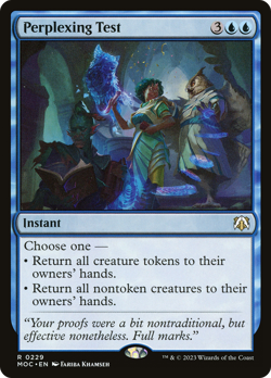 Perplexing Test March of the Machine Commander MINT Rare CARD ABUGames - Image 1