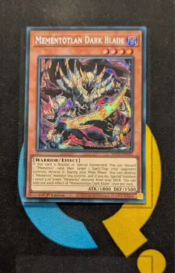 MP25-EN145 Mementotlan Dark Blade Prismatic Secret Rare 1st Edition YuGiOh - Image 1
