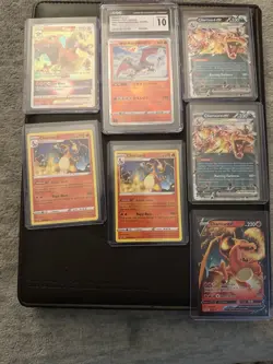 Pokemon Charizard EX V Radiant 017-021/189 CGC Graded Foil 7 Card Lot - Image 1