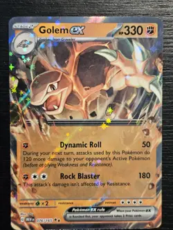 ⭐ Golem EX 076/165 NEAR MINT⭐Double Rare Card Scarlet & Violet 151 Engine - Image 1