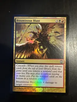 Magic the Gathering MTG Alara Reborn BITUMINOUS BLAST Foil - Image 1