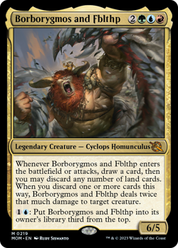 Borborygmos and Fblthp March of the Machine NM Mythic Rare CARD ABUGames - Image 1