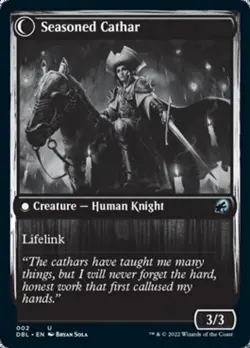 Ambitious Farmhand / Seasoned Cathar Grayscale Innistrad Midnight Hunt NM - Image 2