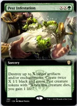 Pest Infestation (Extended Art) Commander 2021, 392 NM - Image 1