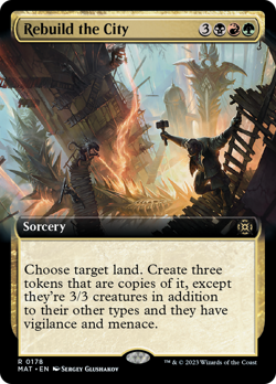 Rebuild the City (Extended Art 178) FOIL March of the Machine: The Aftermath NM - Image 1