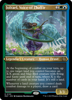 Jolrael, Voice of Zhalfir ETCHED 133 FOIL March of the Machine The Aftermath NM - Image 1