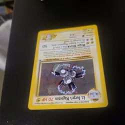 2000 Pokemon Gym Heroes Lt. Surge's Magneton Holo Rare Swirl 8/132 NM-NMMT - Image 4