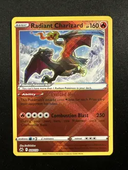 Radiant Charizard Crown Zenith 020/159 Holo Radiant Rare Pokemon English - Image 1