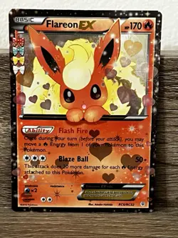 Pokemon TCG Flareon EX RC6/RC32 Generations Radiant Collection - Image 1
