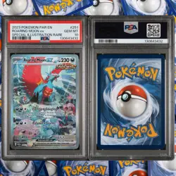2023 POKEMON PAR EN-PARADOX RIFT #251 ROARING MOON EX PSA 10 - Image 1