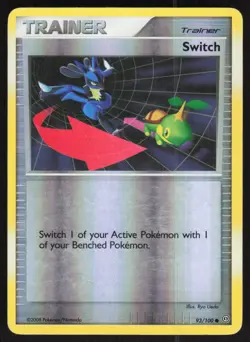 Switch 93/100 Common Stormfront Pokemon Reverse Holo Lightly Played - Image 1