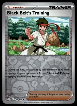 BLACK BELT'S TRAINING 144/159 COMMON JOURNEY TOGETHER POKEMON - Image 1