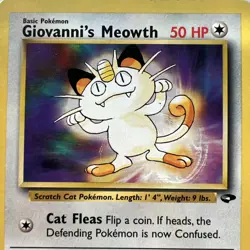 ✨ Pokemon Giovanni's Meowth (74/133) Gym Challenge - See Description - Image 1
