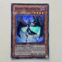 Blackwing - Shura the Blue Flame - RGBT-ENPP2 - Super Rare Yugioh LP - Image 1