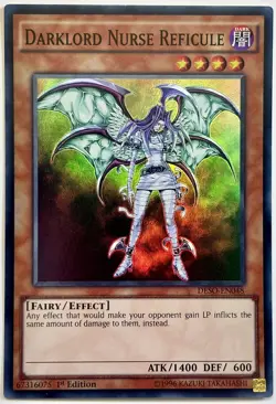 DESO-EN048 Darklord Nurse Reficule - Super Rare 1st Edition Near Mint YuGiOh - Image 1