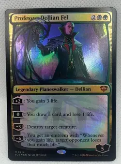 Professor Dellian Fel 214 Secrets of Strixhaven Foil M NM MTG Card - Image 1