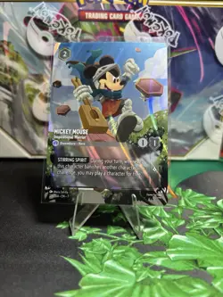 Lorcana Mickey Mouse Inspirational Warrior ENCHANTED RARE Card 221/204 - Image 1