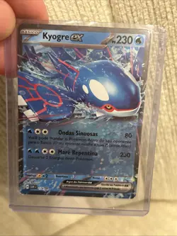 Pokemon Card Kyogre ex 178 Ultra Double Rare Holo Star Promo Portuguese BR NM - Image 1