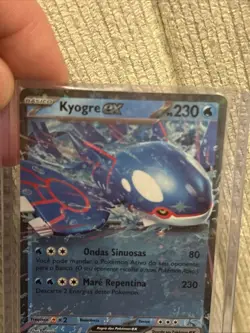 Pokemon Card Kyogre ex 178 Ultra Double Rare Holo Star Promo Portuguese BR NM - Image 2