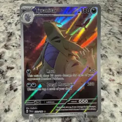 🔥 Tyranitar 222/193 Holo IR Paldea Evolved - Crease in card name - Image 2