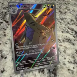 🔥 Tyranitar 222/193 Holo IR Paldea Evolved - Crease in card name - Image 3