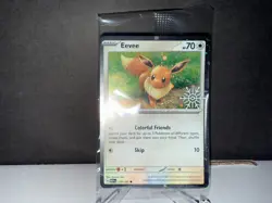 SEALED Pokemon Eevee 133 MEW 151 2025 Holiday Festive Stamp Foil Card NM+ - Image 1