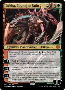 Lukka, Bound to Ruin FOIL Phyrexia: All Will Be One NM Mythic Rare CARD ABUGames - Image 1