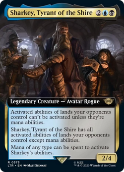 Sharkey, Tyrant of the Shire Extended Art LOTR Tales of Middle-earth NM - Image 1