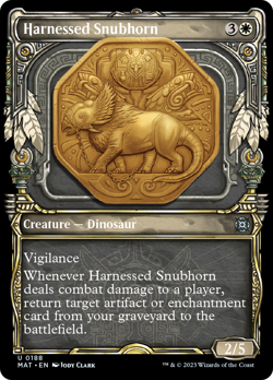 Harnessed Snubhorn (HALO 168) FOIL March of the Machine: The Aftermath NM - Image 1