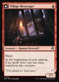 [MTG] Village Messenger // Moonrise Intruder (Foil) (0179) (INR) NM - Image 1