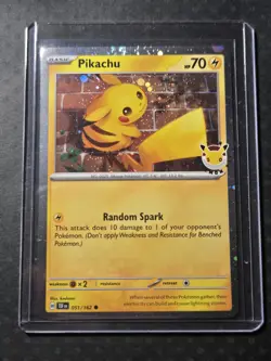Pikachu 051 /162 Stamped 2026 Pokemon Day 30 Promo TCG With 2 Coins - Image 2