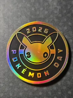 Pikachu 051 /162 Stamped 2026 Pokemon Day 30 Promo TCG With 2 Coins - Image 4