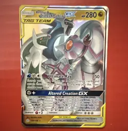 Pokemon Arceus & Dialga & Palkia GX Tag Team Holo Unified Minds 2019 156/236 - Image 1