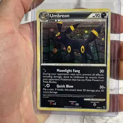Umbreon 10/90 Holo Rare HGSS Undaunted Pokemon Card 2010 - LP Lightly Played TCG - Image 1