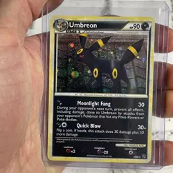Umbreon 10/90 Holo Rare HGSS Undaunted Pokemon Card 2010 - LP Lightly Played TCG - Image 2