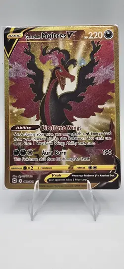 Galarian Moltres V ⭐ 183/172 Holo Secret Rare Brilliant Stars 2022 Pokemon NM - Image 1