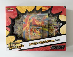 Pokemon TCG Mega Evolution Ascended Heroes Mega Emboar ex Box New & Sealed - Image 1