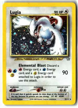 2000 Neo Genesis Lugia ⭐ 9/111 🌀 Swirl 🌀 Holo Rare Pokemon NM - Image 1