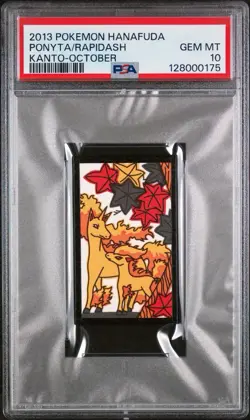 2013 Hanafuda Ponyta/Rapidash 🔥 Pokemon Kanto PSA 10 SSP Chinese New Year - Image 1