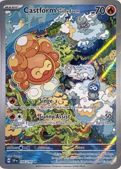 Castform Sunny Form 195/191 Illustration Rare Surging Sparks Near Mint - Image 1