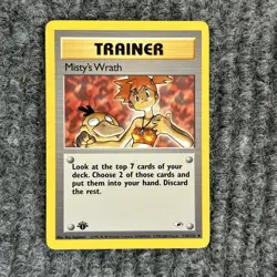 Vintage Pokemon Gym Heroes Mistys Wrath 114/132 1st Ed Uncommon NM - Image 1