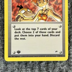 Vintage Pokemon Gym Heroes Mistys Wrath 114/132 1st Ed Uncommon NM - Image 4
